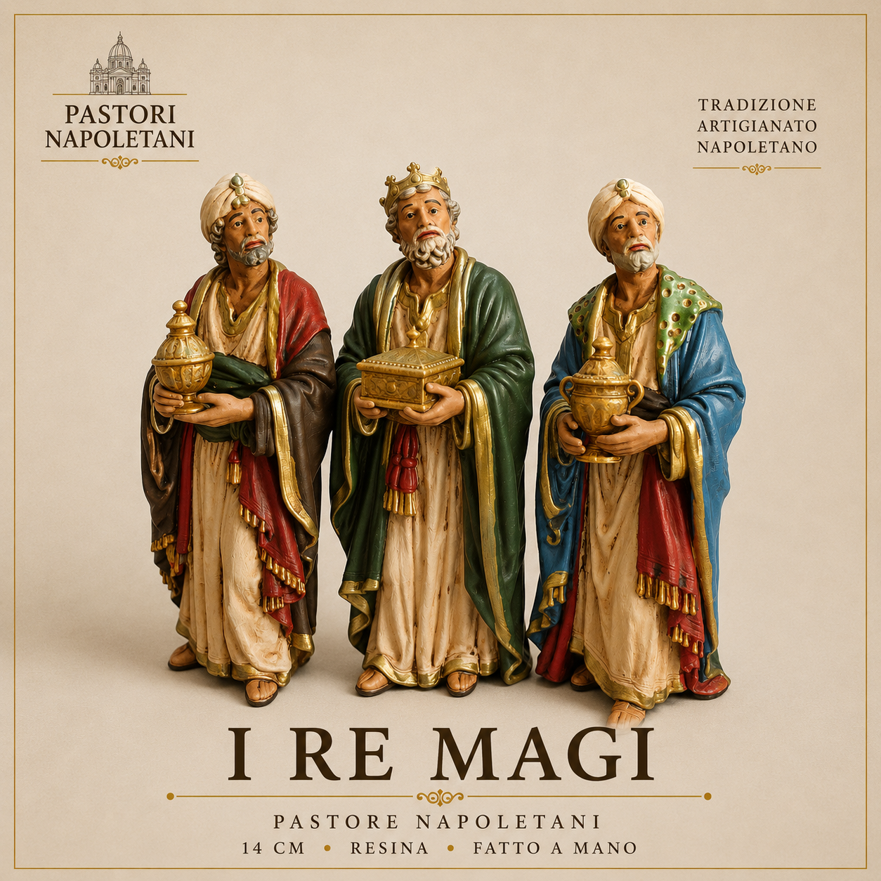 I Re Magi – Set Completo | Collezione Premium Napoletana